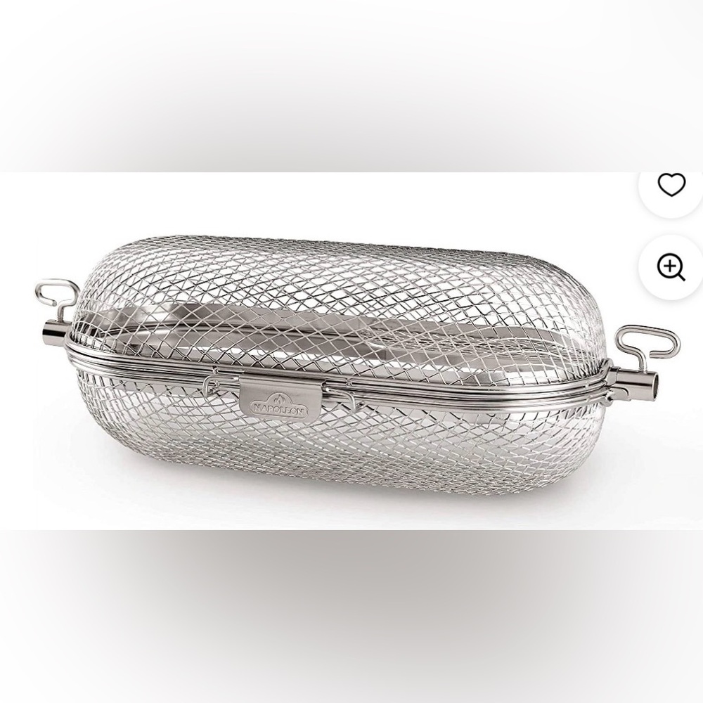 Premium Silver BBQ Grill Basket